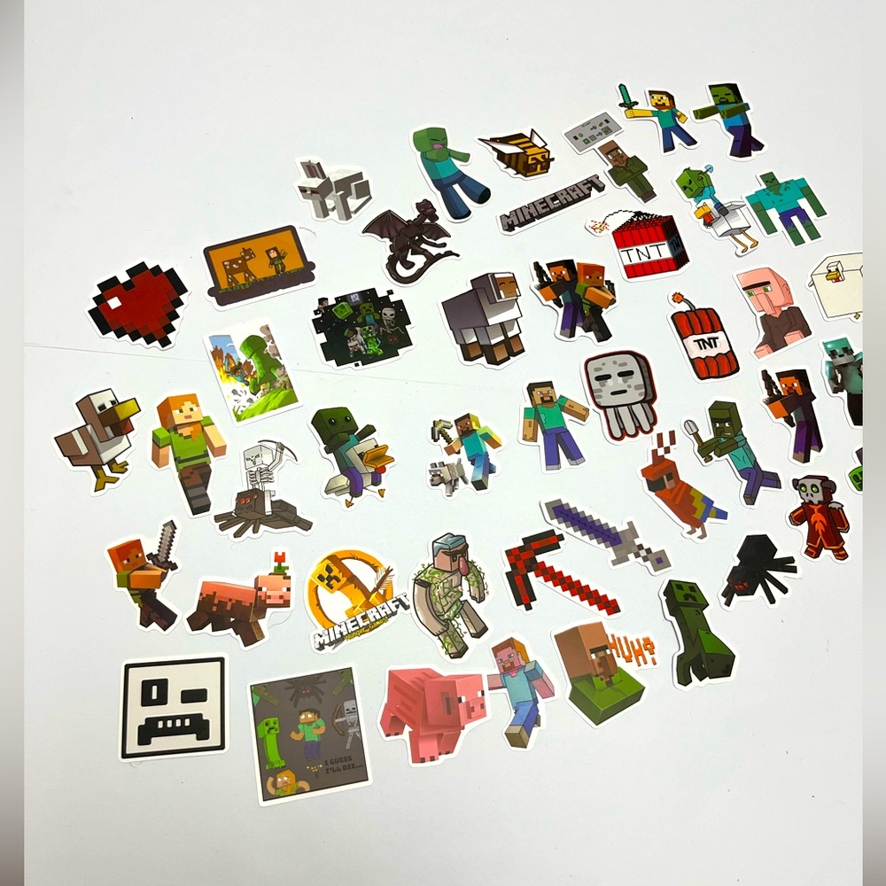 NWT 🟫🟩 MINECRAFT big lot stickers